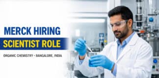 Merck hiring chemistry graduates. Apply now for a scientist role.