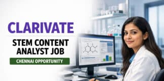 Freshers Job at Clarivate | STEM Content Analyst Role