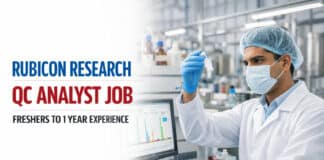 Associate (QC Analyst) at Rubicon Research Pithampur | Freshers–1 Yr Solid/Nasal/Liquid | Job RRLRRLIN250369
