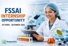 FSSAI Internship Circular for October-December 2026