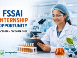 FSSAI Internship Circular for October-December 2026
