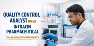 Quality Control Analyst Position at Intracin Pharmaceutical