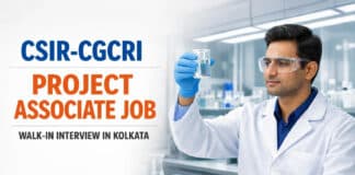 Govt Research job at CSIR-CGCRI | Walk-in Interview
