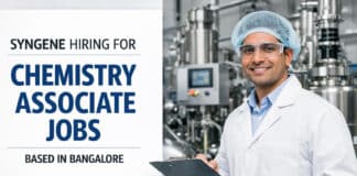 Syngene Hiring for Chemistry Jobs | Associate Role Apply Now