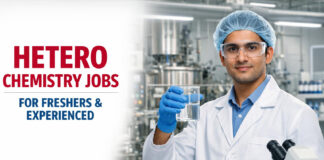 Freshers Job at Hetero | Chemistry Candidates Eligible