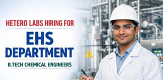 Freshers Job at Hetero | BTech Chemical Engineering Graduates | Apply Now