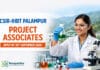 CSIR-IHBT Palampur Project Associate-I/II Advt 15/2026 | Official PDF | Apply by 30 Sep 2026