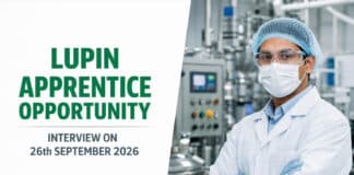 Internship Opportunity at Lupin | Chemistry Candidates Apply Now