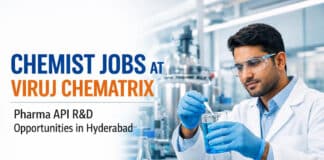 Exciting Opportunity for Chemist at Viruj Chematrix | Jobs in Hyderabad Exciting Opportunity for Chemist at Viruj Chematrix | Jobs in Hyderabad