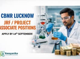 Chemistry JRF / Project Associate-II / SPA at CBMR Lucknow | ANRF Lignan Synthesis | Apply by 14 Sep | Earn Rs 33,000–57,000/-