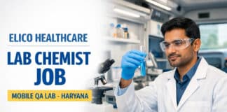 Lab Chemist at Elico Healthcare | Mobile QA Lab Haryana 1–2 Yrs