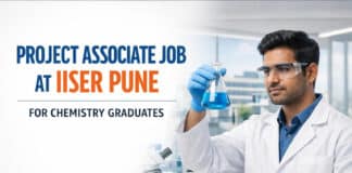 Project Associate Job at IISER | Chemistry Graduates Apply Now