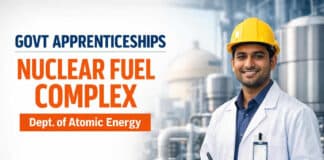 Govt Apprentices at Nuclear Fuel Complex, Dept of Atomic Energy