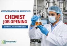 Latest Chemist Job at Associated Alcohols & Breweries Limited | Apply Now