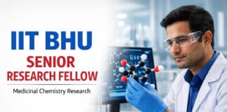 Senior Research Fellow Medicinal Chemistry at IIT BHU | Apply by 25 Sep