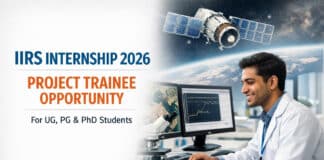 IIRS Internship 2026 | Project Trainee Opportunity