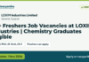 30+ Freshers Job Vacancies at LOXIM Industries | Chemistry Graduates Eligible – LOXIM Industries Limited, last date 1 Nov 2026