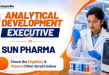 MSc Chemistry Job at Sun Pharma | Analytical Executive Roles