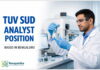 Analyst Position at TUV SUD in Bengaluru | Chemistry Graduates Eligible Analyst Position at TÜV SÜD in Bengaluru
