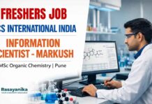 Freshers Chemistry Jobs at ACSII | Scientist Job in Pune