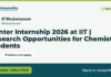 Winter Internship 2026 at IIT | Research Opportunities for Chemistry Students – IIT Bhubaneswar, last date 5 Nov 2026